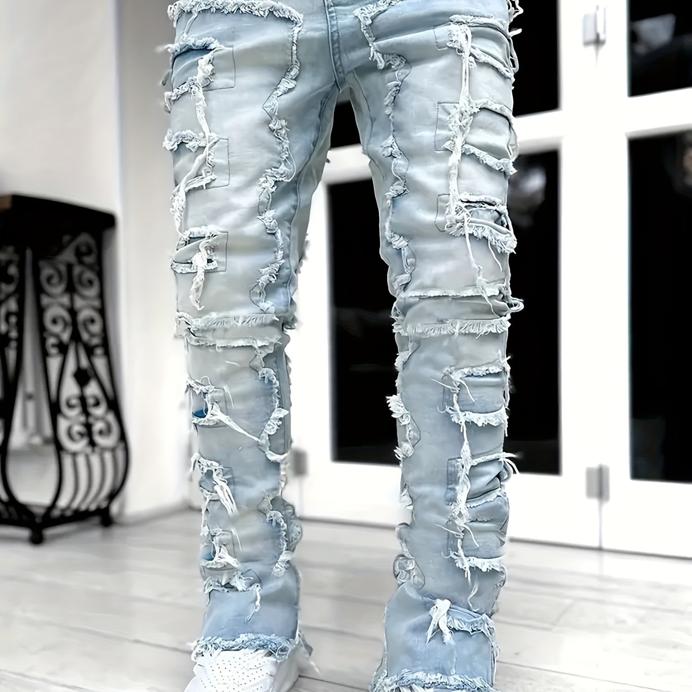 Trendy New Arrival: High Street Hip-Hop Creative Jeans for Fashion-Forward You