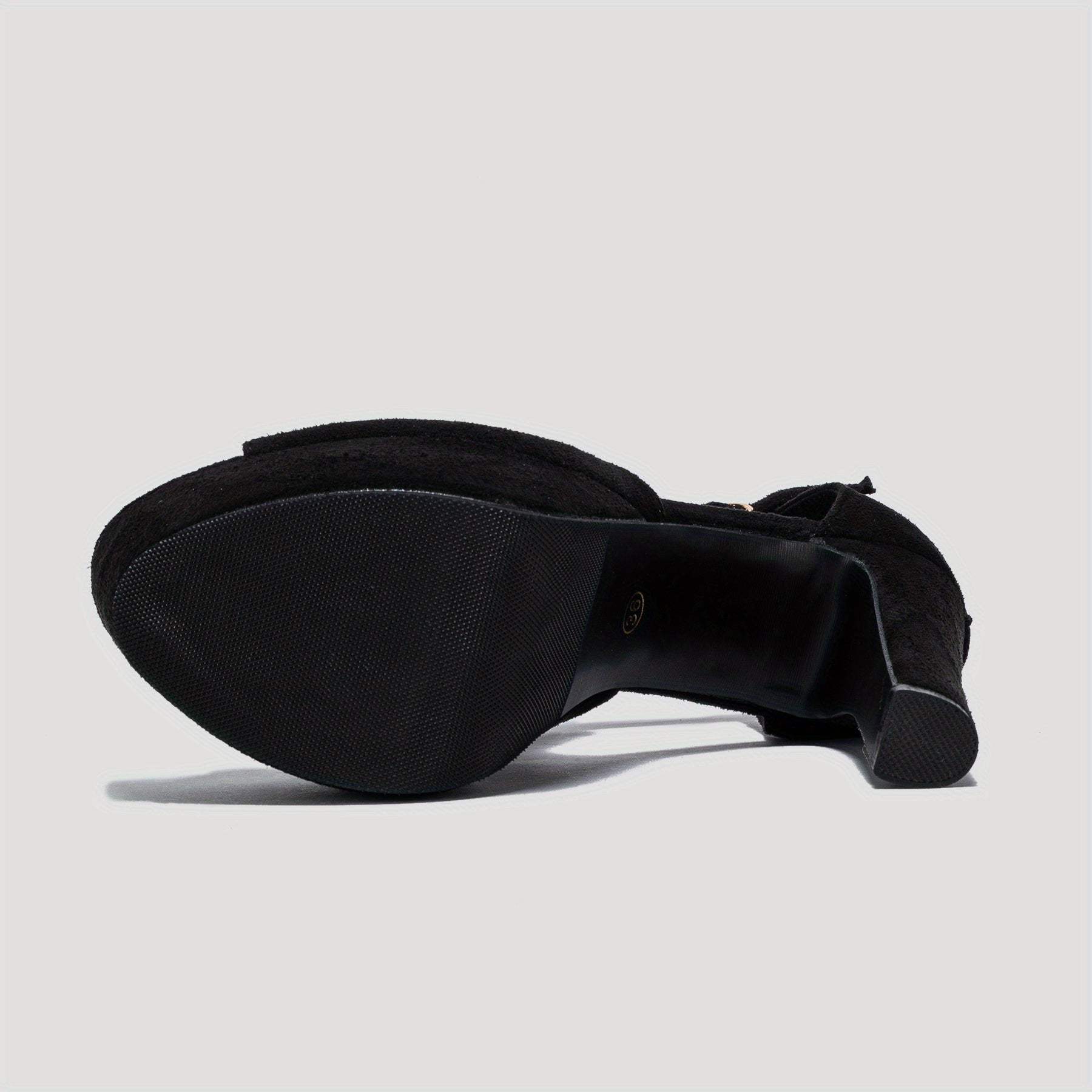 Sexy Cutout Block Heel Sandals - Women's Peep Toe Pumps - Fashion Platform Heels with Buckle Strap