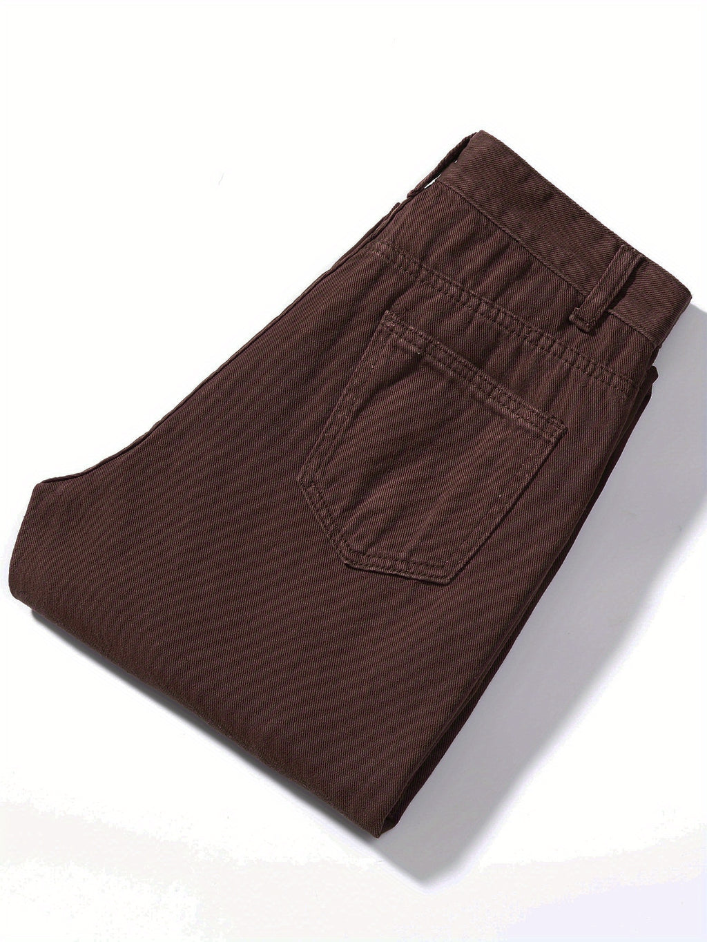 Plain Ripped Holes Straight Jeans, Loose Fit High Waist Distressed Slant Pockets Denim Pants, Women's Denim Jeans & Clothing