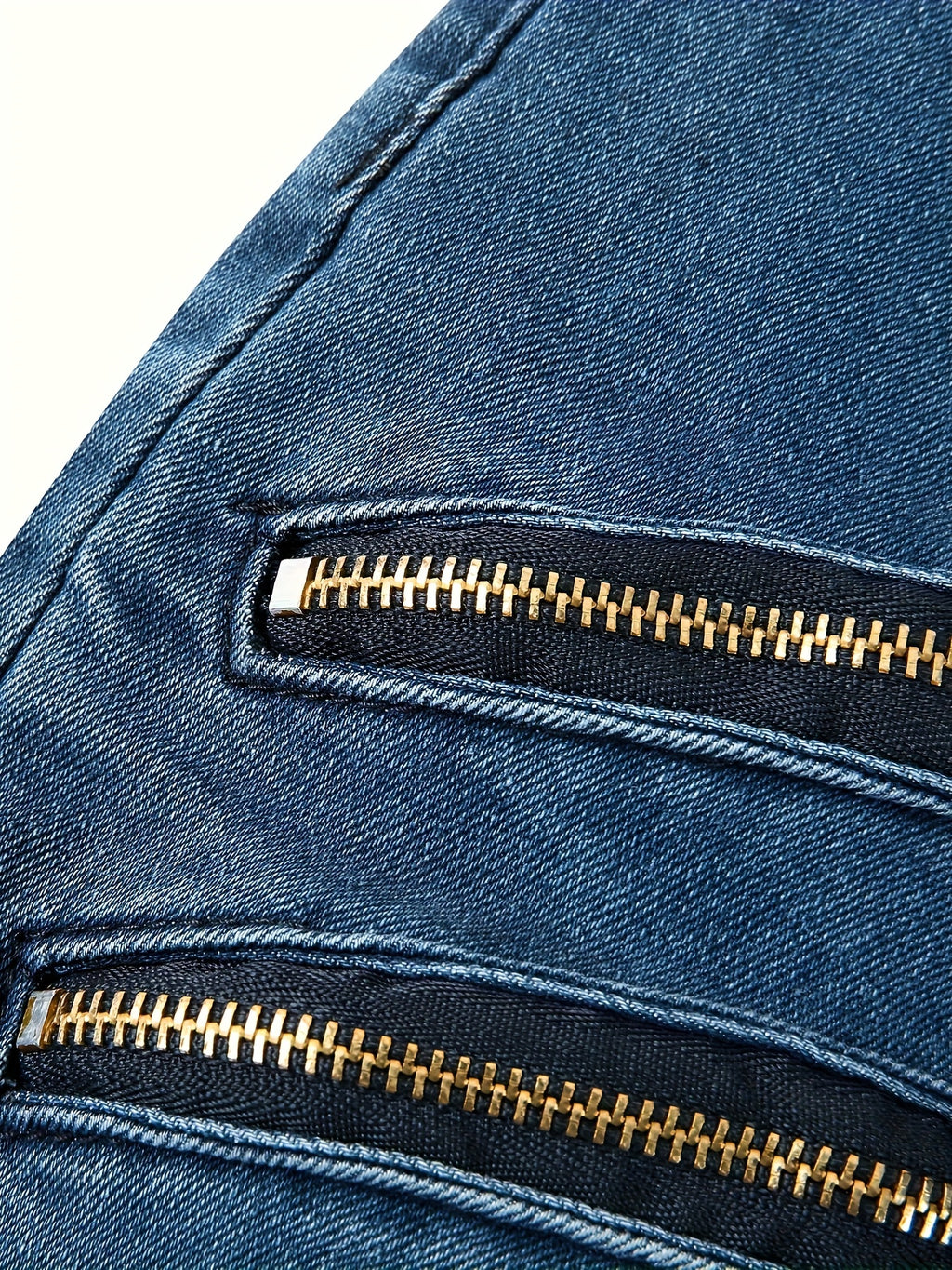 Stretchy Slim Fit Ripped Biker Jeans - Soft, Breathable, Distressed Denim Pants with Elastic Waistband for Men's Casual Street Style Fashion - Perfect for Spring and Fall Seasons