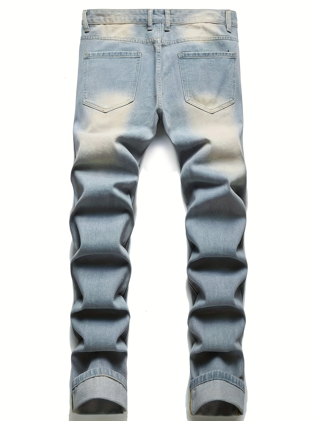 H025 Embroidered Hole Four Seasons Elastic Slimming Jeans