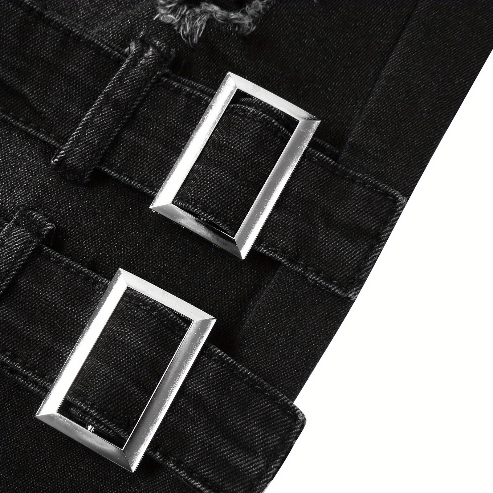 Stretchy Slim Fit Ripped Biker Jeans - Soft, Breathable, Distressed Denim Pants with Elastic Waistband for Men's Casual Street Style Fashion - Perfect for Spring and Fall Seasons