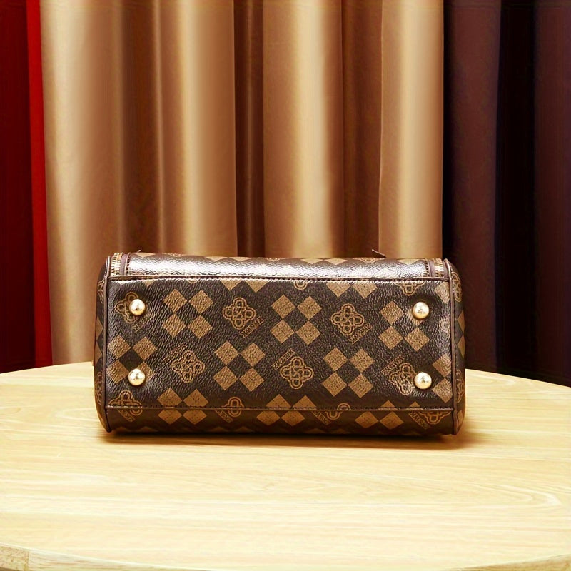 Three-Piece Set of Wo 'S Printed Handbags, Stylish And Trendy Handbags, And Handbags.