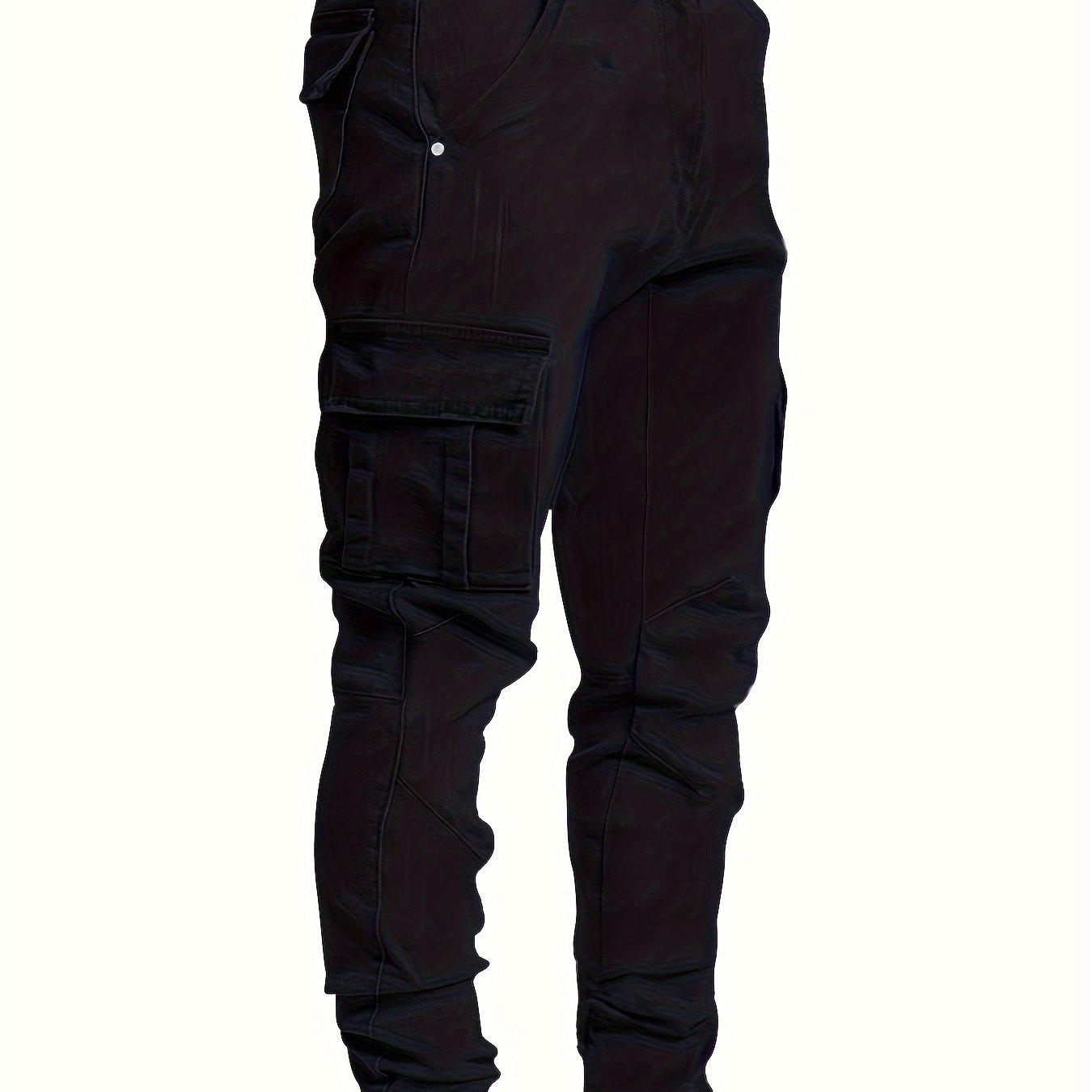 Medium Stretch Slim Fit Multi Pocket Jeans, Men's Casual Street Style Denim Pants