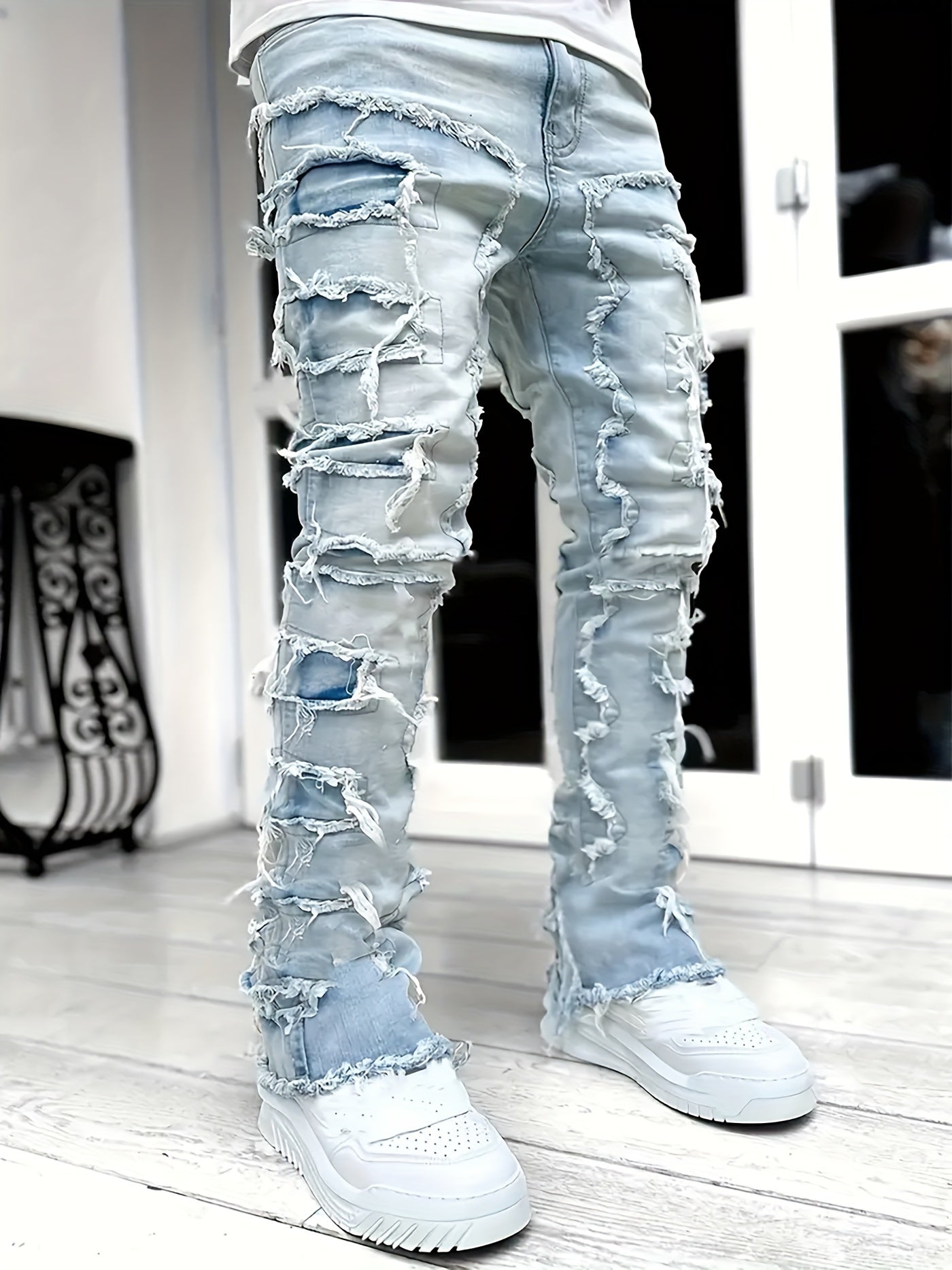 Trendy New Arrival: High Street Hip-Hop Creative Jeans for Fashion-Forward You